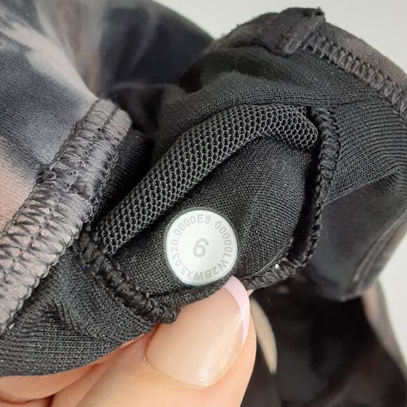 Lululemon Flow Y Bra Nulu Light Support Sports Bra Marble Womens 6 Athleisure - Picture 5 of 5